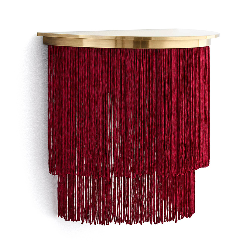 Бра Houtique Sconce Burgundy Бургундский красный Латунь в Сочи | Loft Concept 