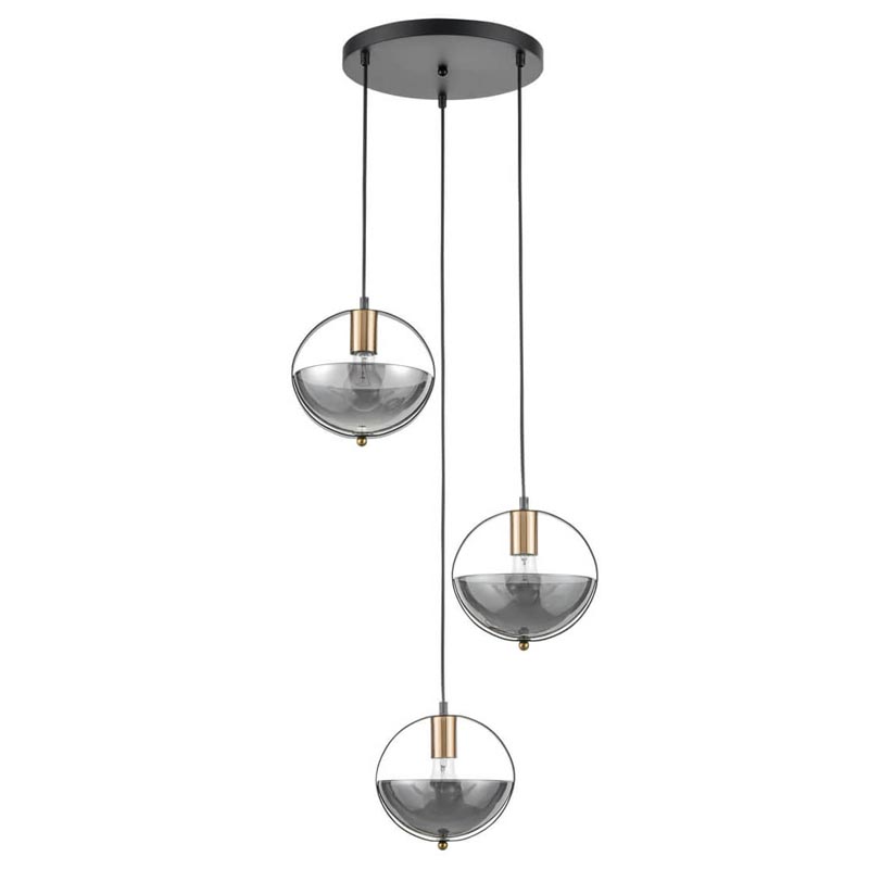 Люстра Gervais Chandelier smoky Дымчатый (Smoke) Черный в Сочи | Loft Concept 