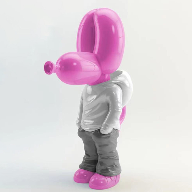 Статуэтка Pink Balloon Dog Розовый Белый Серый в Сочи | Loft Concept 