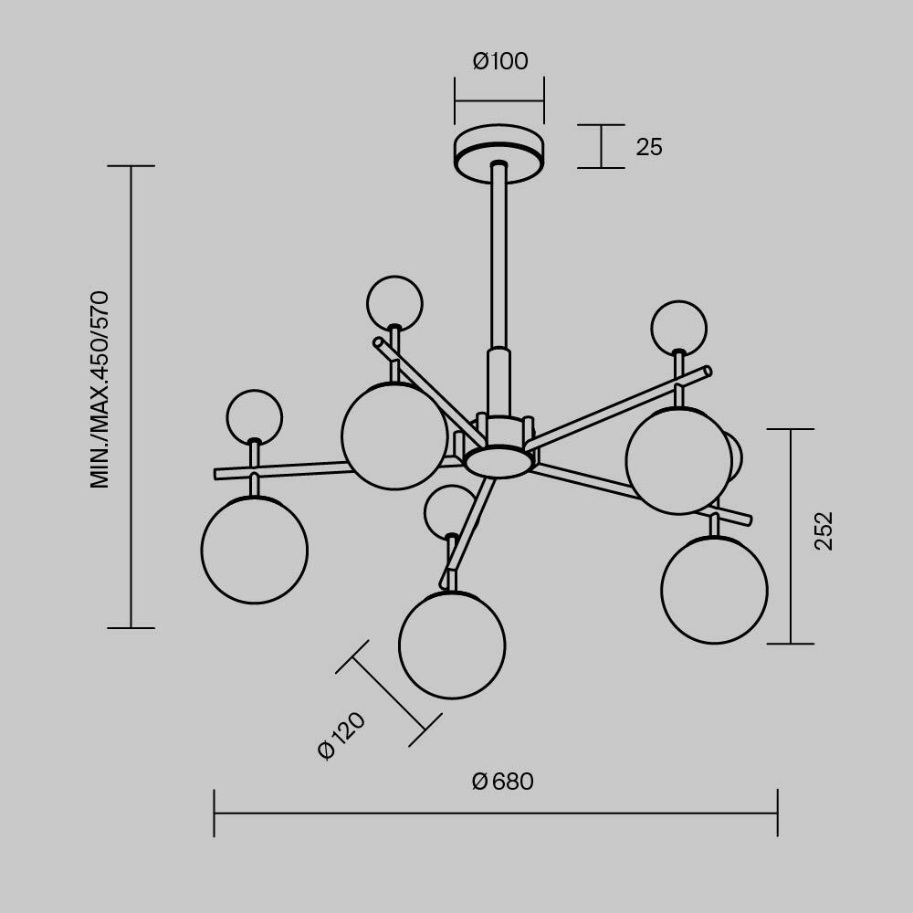 Люстра подвесная Museo G9 в Сочи