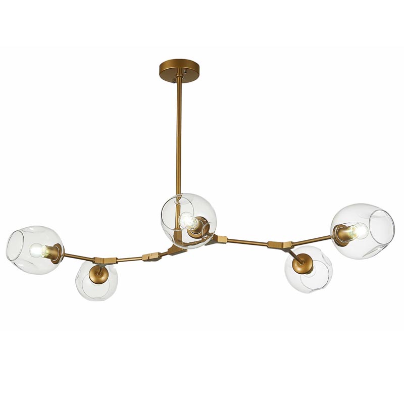 Люстра Branching Bubble Chandelier 5 gold Золотой в Сочи | Loft Concept 