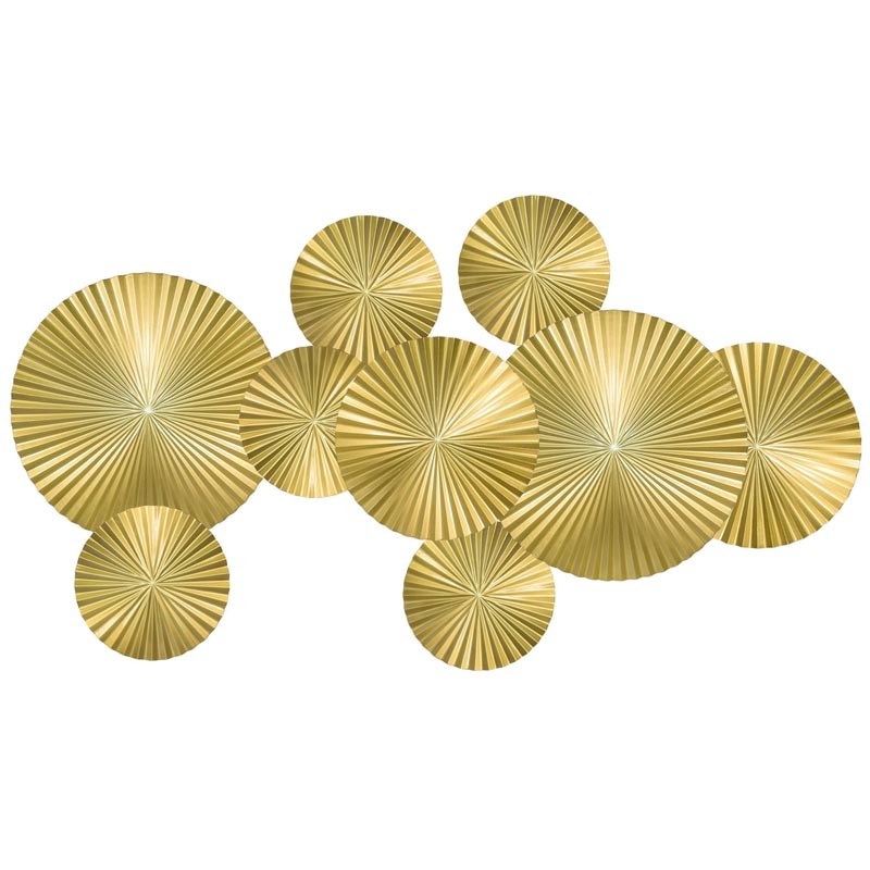 Арт-объект Apollo Gold Wall Plaque Disc 9 Золотой в Сочи | Loft Concept 