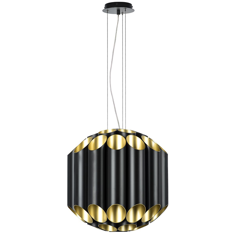 Люстра Garbi Black Pipe Organ Chandelier 44 Черный Золотой в Сочи | Loft Concept 