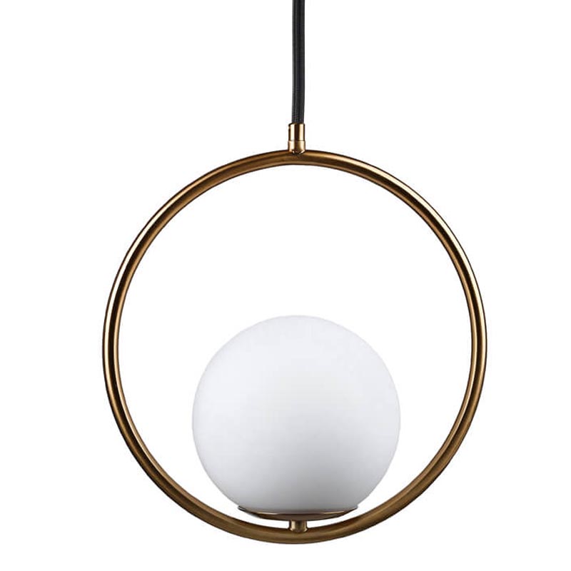 Подвесной светильник B.LUX C Ball circle copper Белый Медь в Сочи | Loft Concept 