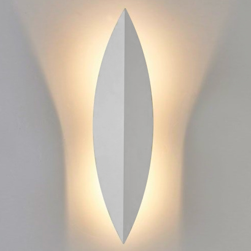 Art Deco Leaf Wall Lamp White Белый в Сочи | Loft Concept 