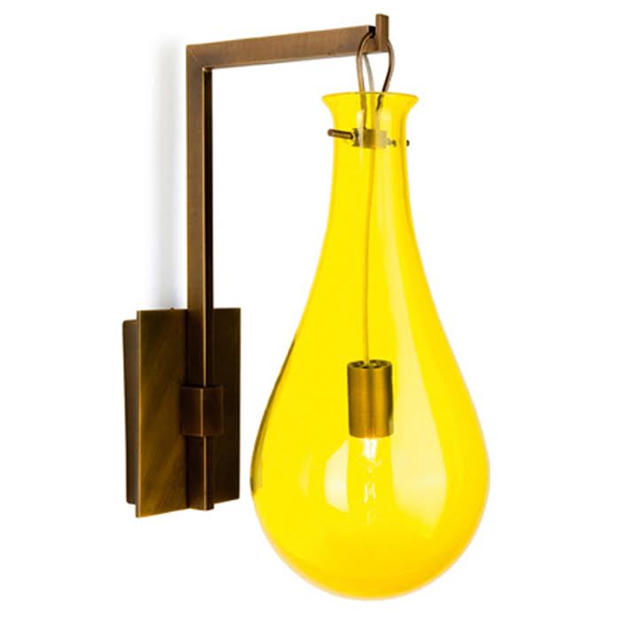 Бра Patrick Naggar Bubble Sconce yellow Желтый Черный в Сочи | Loft Concept 