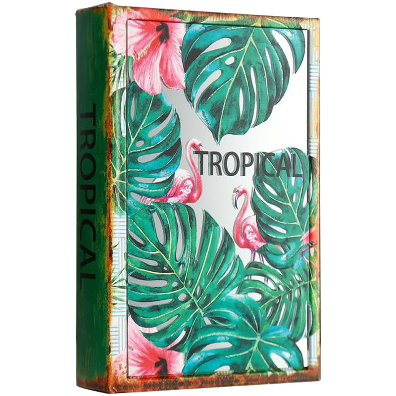 Шкатулка-книга Tropical Flamingos Mirror Book Box Мульти в Сочи | Loft Concept 