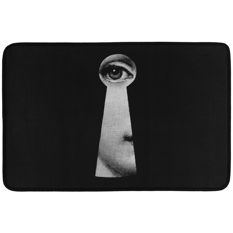 Ковер Keyhole Fornasetti Rug Черно-белый в Сочи | Loft Concept 