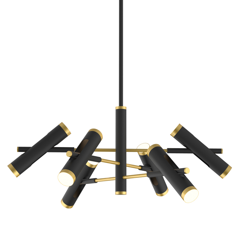 Люстра Rainer Chandelier black Черный Золотой в Сочи | Loft Concept 