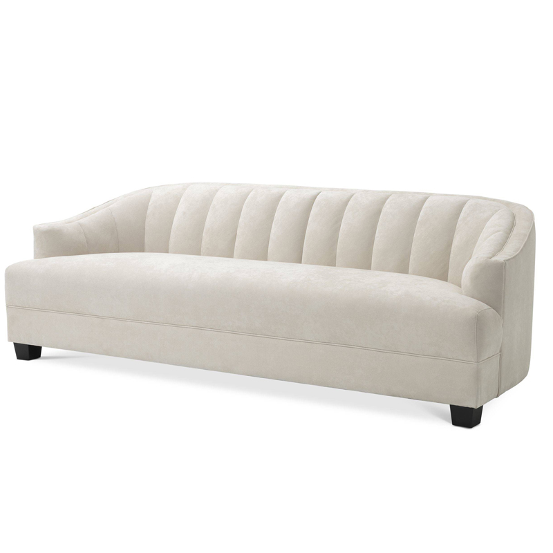 Диван Eichholtz Sofa Polaris ivory ( слоновая кость ) Черный в Сочи | Loft Concept 