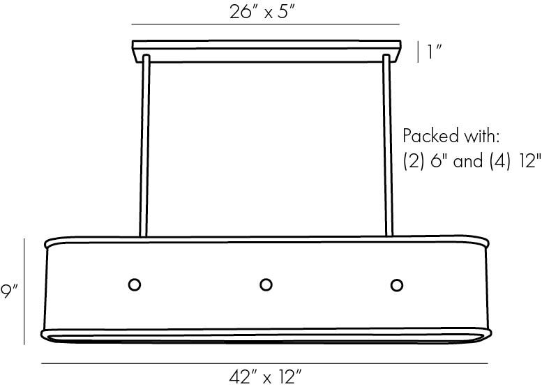 Люстра Arteriors GLENDALE LINEAR CHANDELIER в Сочи