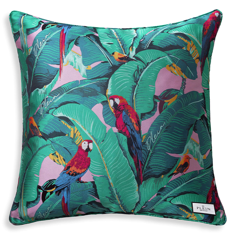 Подушка Philipp Plein Cushion Parrot 70 x 70 Мульти в Сочи | Loft Concept 