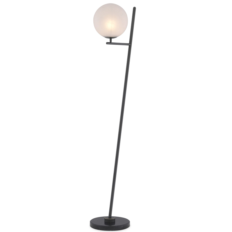 Торшер Eichholtz Floor Lamp Flynn Bronze Темная бронза Белый Черный Мрамор Nero в Сочи | Loft Concept 