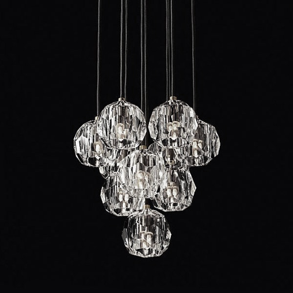 Люстра Boule De Cristal Round Cluster Chandelier 10 Chrome Хром в Сочи | Loft Concept 