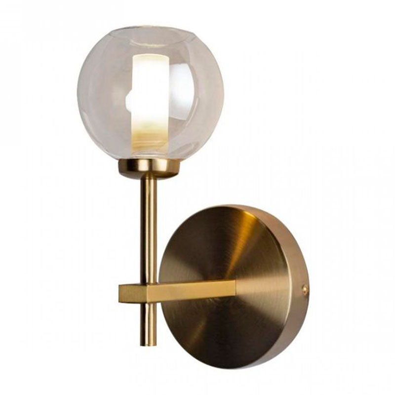 Бра RH Boule de Cristal Single Wall Lamp amber Gold Золотой Амбре янтарь в Сочи | Loft Concept 