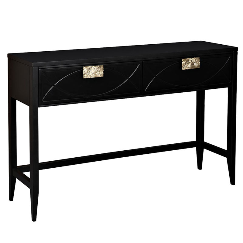 Консоль Amelie Black Console Черный Золотой в Сочи | Loft Concept 