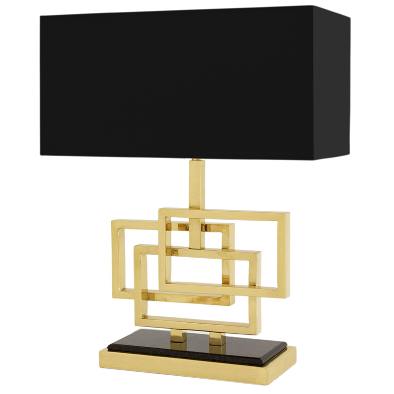 Настольная лампа Eichholtz Table Lamp Windolf Brass Латунь Черный в Сочи | Loft Concept 