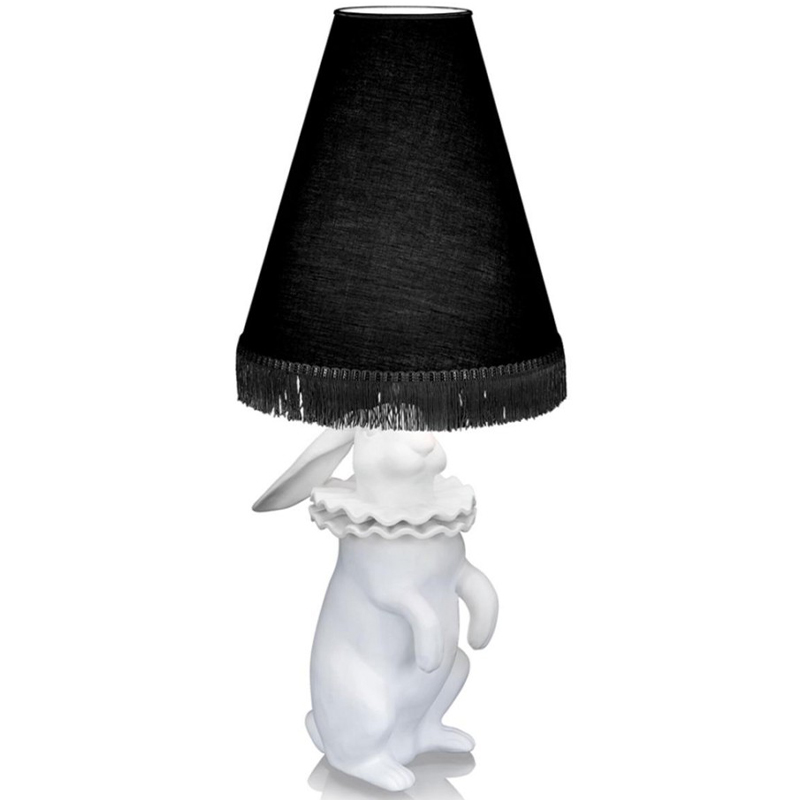 Настольная лампа Lamptable Rabbit Black Белый Черный в Сочи | Loft Concept 