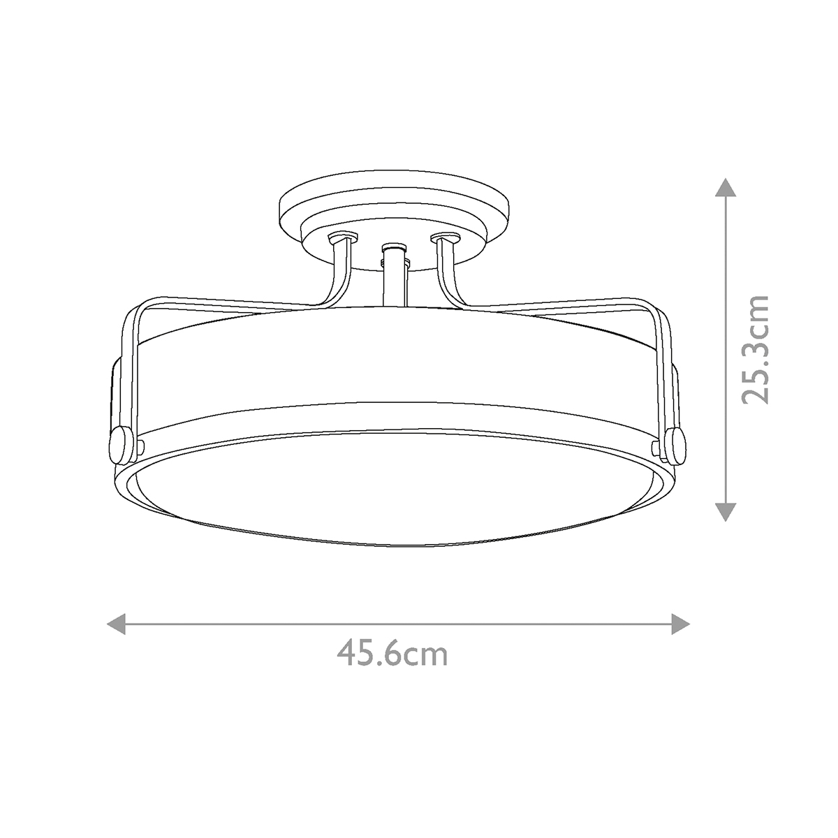 Потолочный светильник с круглым матовым белым плафоном Hinkley в Сочи