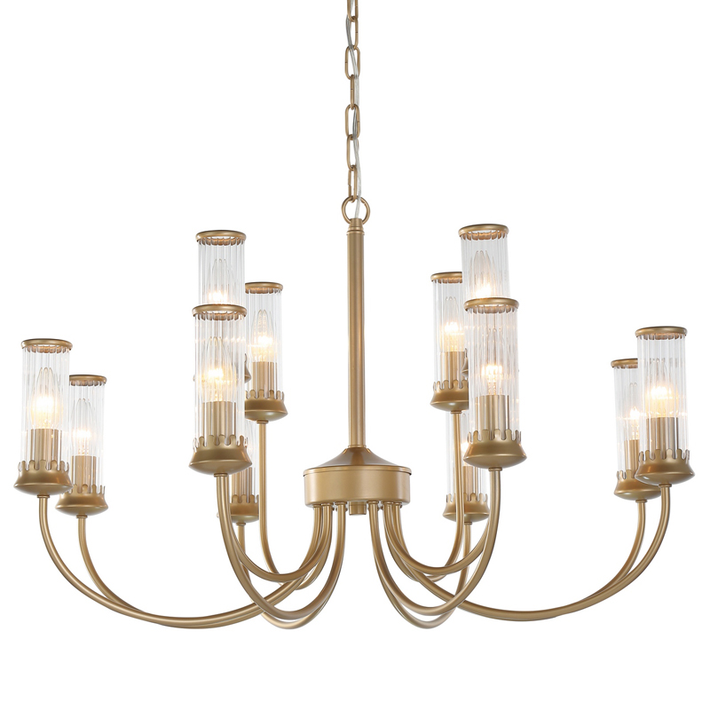 Люстра Morgane Chandelier gold 78 Золотой Прозрачный в Сочи | Loft Concept 