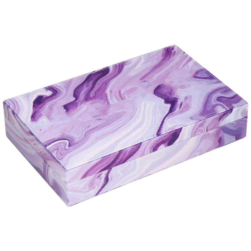 Шкатулка Marble Pattern Box violet Фиолетовый в Сочи | Loft Concept 