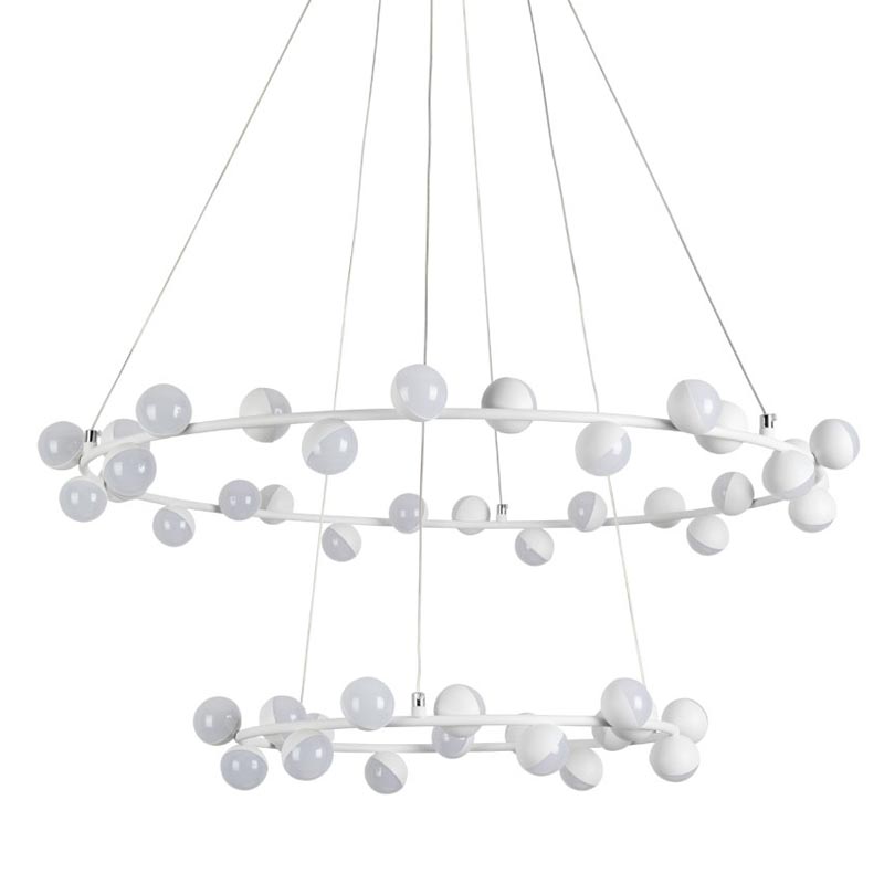 Люстра Vilelme Chandelier white double Белый в Сочи | Loft Concept 