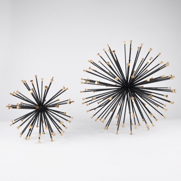 Декоративный элемент Black Roll Urchins Черный Золотой Декоративный элемент Black Roll Urchins Черный Золотой в Сочи | Loft Concept