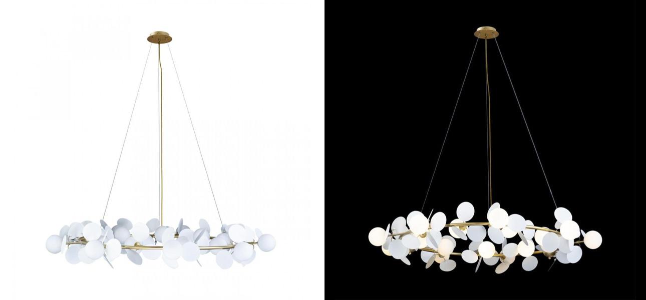 Люстра MATISSE Chandelier White диаметр 130 - фото №1