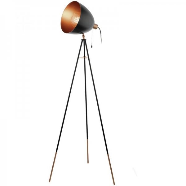 Напольный светильник Scopus Floor Lamp Черный Медь в Сочи | Loft Concept 