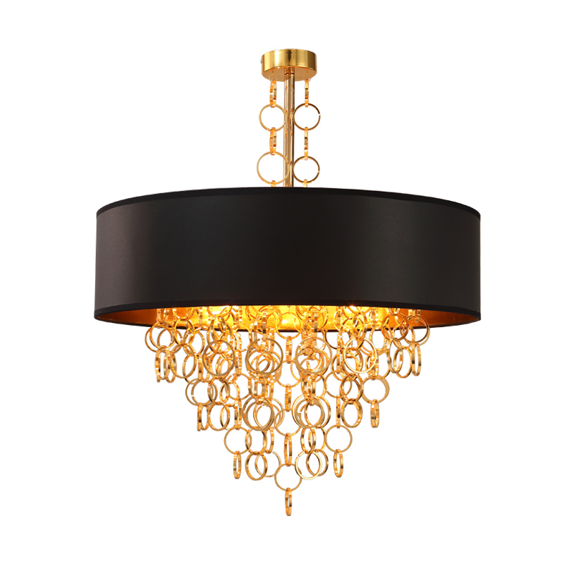 Люстра Ritz Rings Chandelier Золотой Черный в Сочи | Loft Concept 