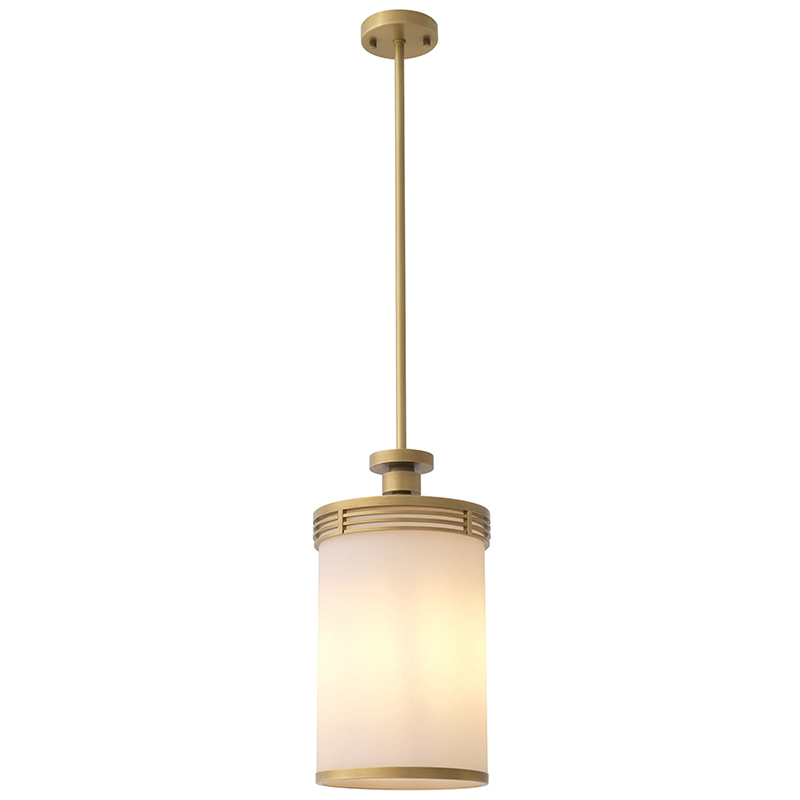 Подвесной светильник Eichholtz Pendant Fayence Латунь Белый в Сочи | Loft Concept 