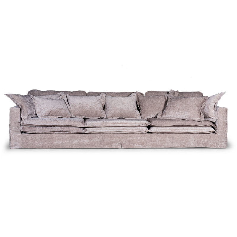 Диван Evelyn Gray Velour Sofa Светло-серый в Сочи | Loft Concept 