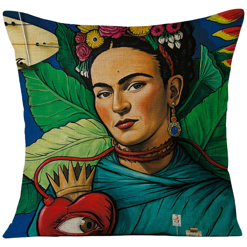 Декоративная подушка Frida Kahlo 10 Мульти в Сочи | Loft Concept 