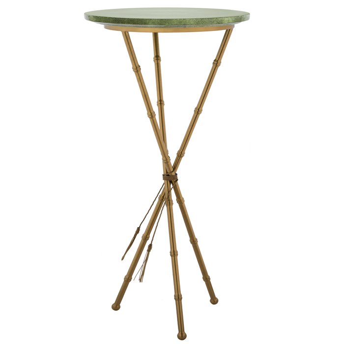 Green Stingray Skin Side Tables Зеленый Золотой в Сочи | Loft Concept 