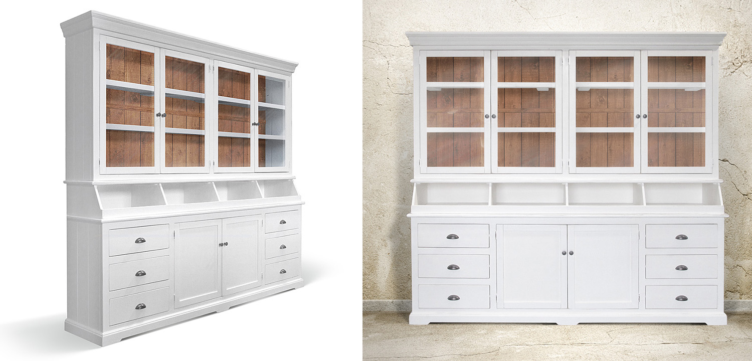 Шкаф Ruggerio Provence HARMONIE Glass Door big - фото