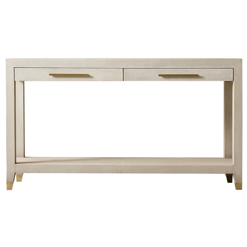 Charles Stingray Texture Console Ivory Консоль скат Золотой ivory ( слоновая кость ) в Сочи | Loft Concept 