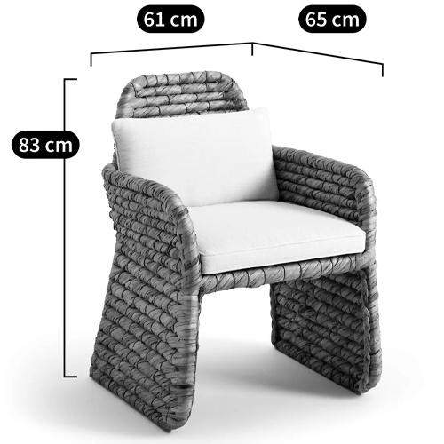 Плетеное кресло Madge Wicker Armchair в Сочи