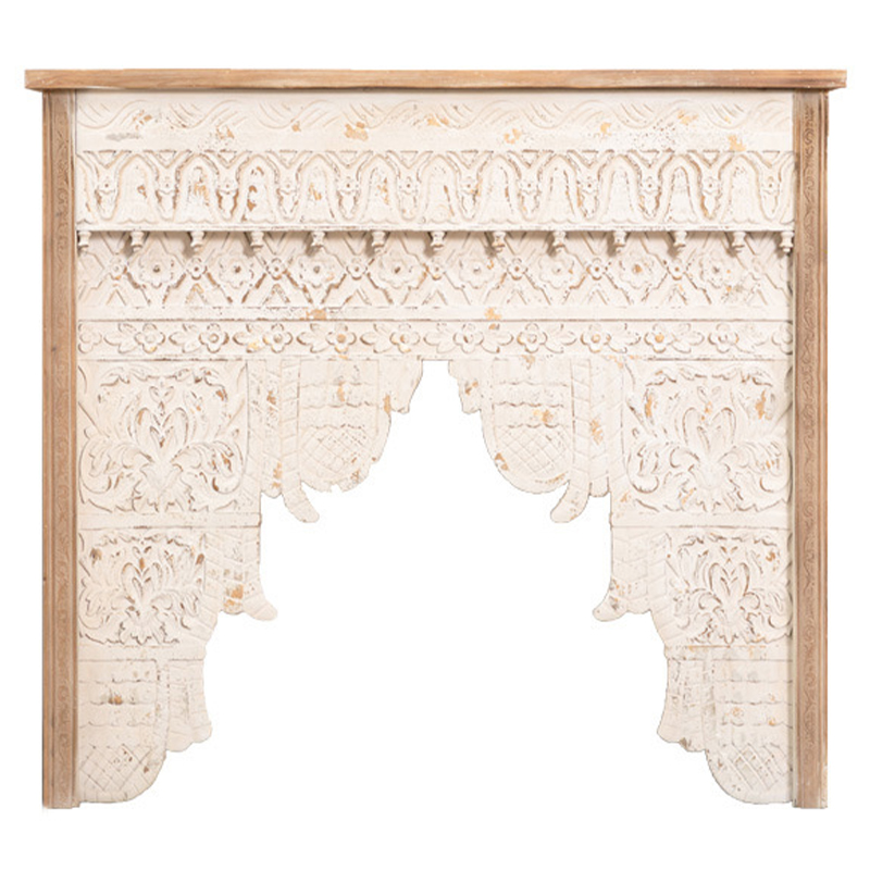 Консоль Indian Antique White Furniture Shakti Console Бежевый Древесина в Сочи | Loft Concept 