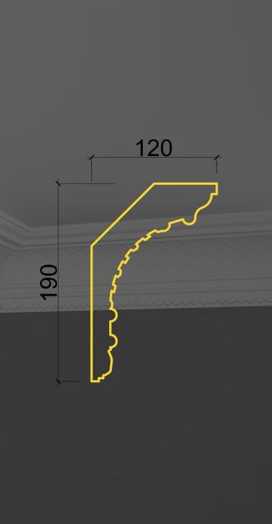 Карниз с орнаментом KO-23 в Сочи
