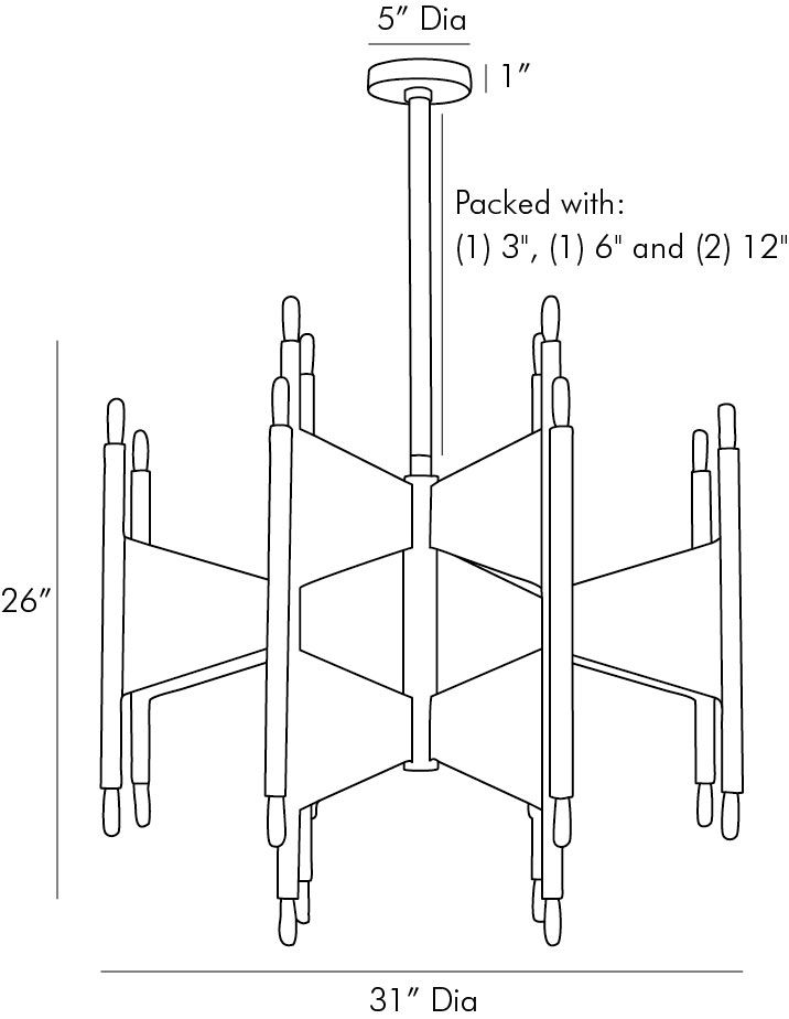 Люстра Arteriors DESKINS CHANDELIER в Сочи