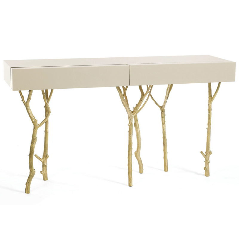 Консоль Fig Tree CONSOLE Ginger and Jagger Золотой Белый в Сочи | Loft Concept 