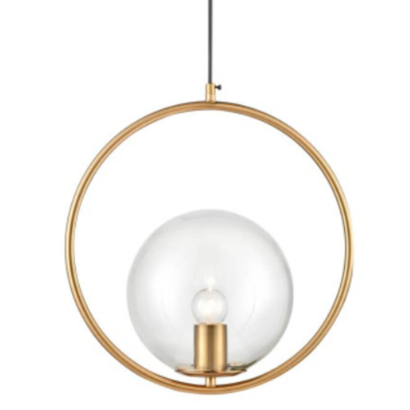 Подвесной светильник B.LUX C Ball circle gold 35 Золотой Прозрачное Стекло в Сочи | Loft Concept 