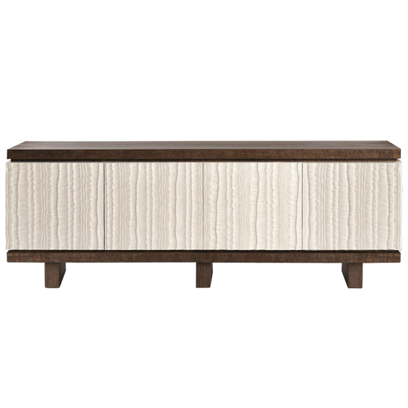 Riverside Textured Long Sideboard  ivory ( слоновая кость ) Коричневый в Сочи | Loft Concept 