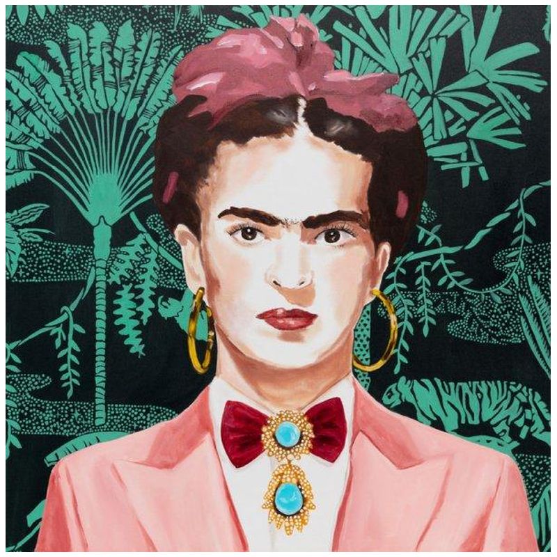 Картина Frida with Pink Power Suit and Jungle Wallpaper Мульти в Сочи | Loft Concept 