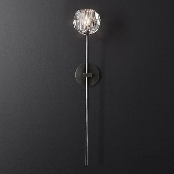 Бра RH Boule de Cristal Long Sconce Black Черный в Сочи | Loft Concept 