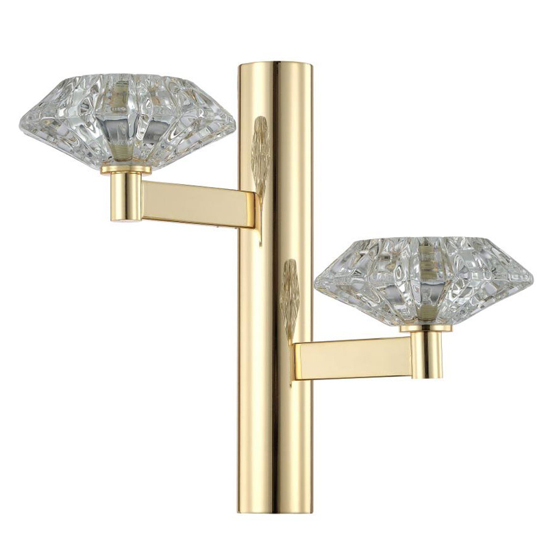 Бра Yerker Sconce gold Глянцевое золото Прозрачный в Сочи | Loft Concept 