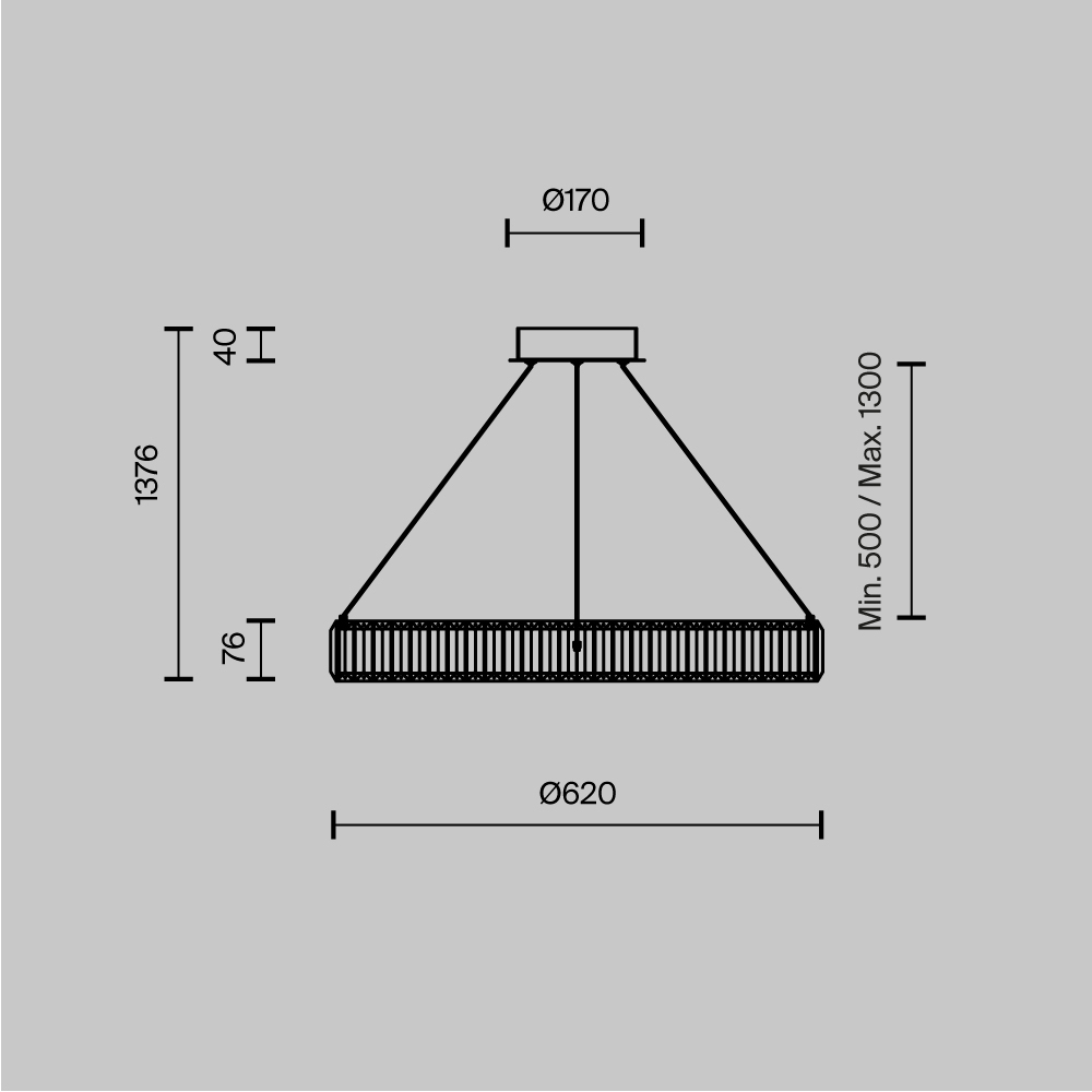 Люстра подвесная Krone 3000К 36Вт в Сочи