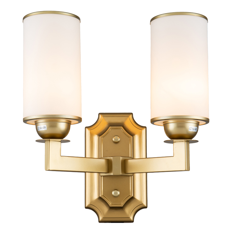 Бра Amoret Sconce Латунь Белое матовое стекло в Сочи | Loft Concept 