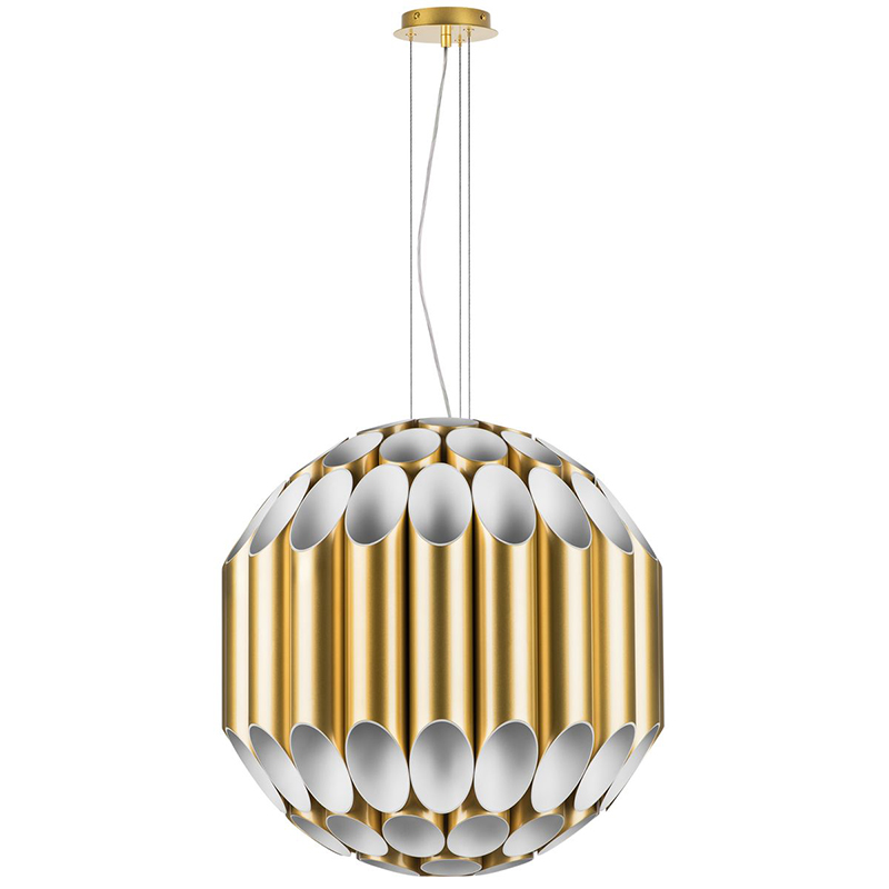 Люстра Garbi Gold Pipe Organ Chandelier 80 Золотой Белый в Сочи | Loft Concept 