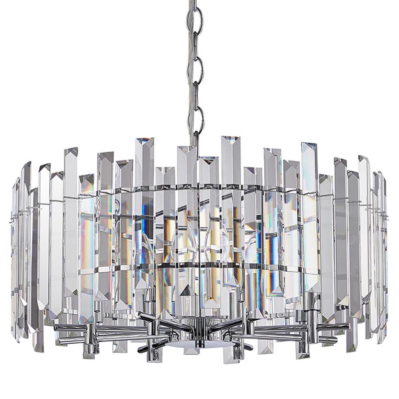 Люстра Langley Chandelier chrome 60 Хром Прозрачный в Сочи | Loft Concept 